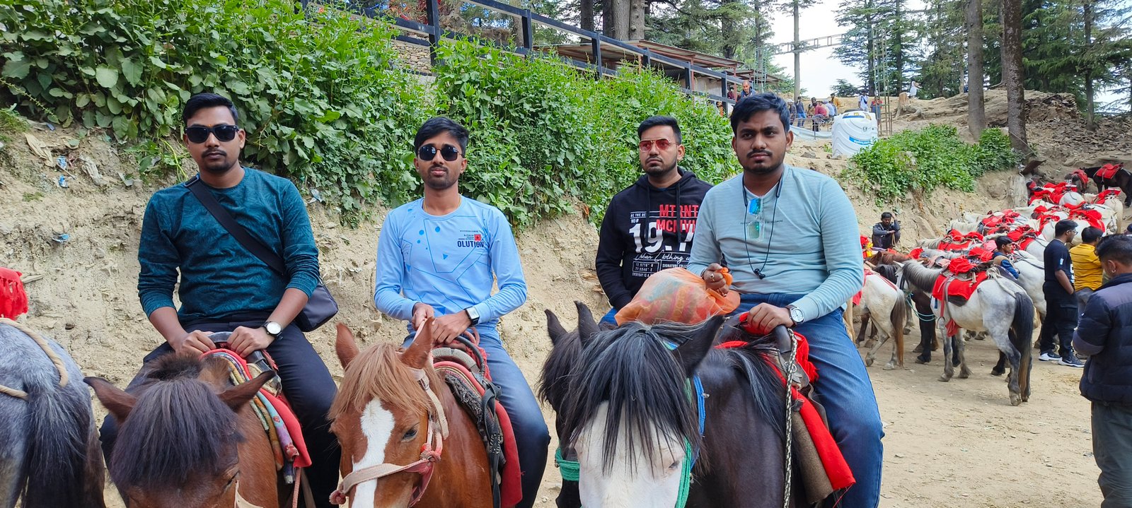 Horse Ridding at Hill